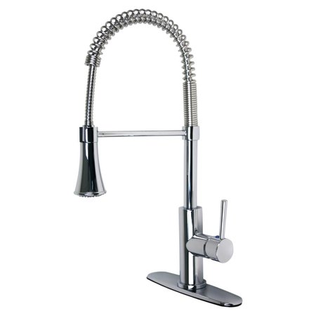 TEMPLETON Oil Rubbed Bronze Single-Handle Kitchen Faucet with Pull-Down Spray TE2595986